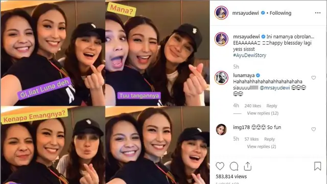 Ayu Dewi Bersama Luna Maya
