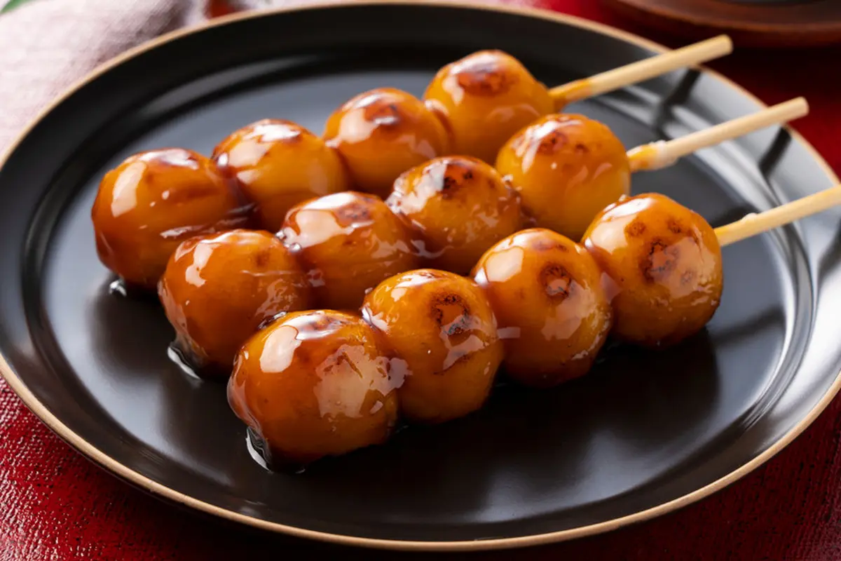 Mitarashi dango Jepang