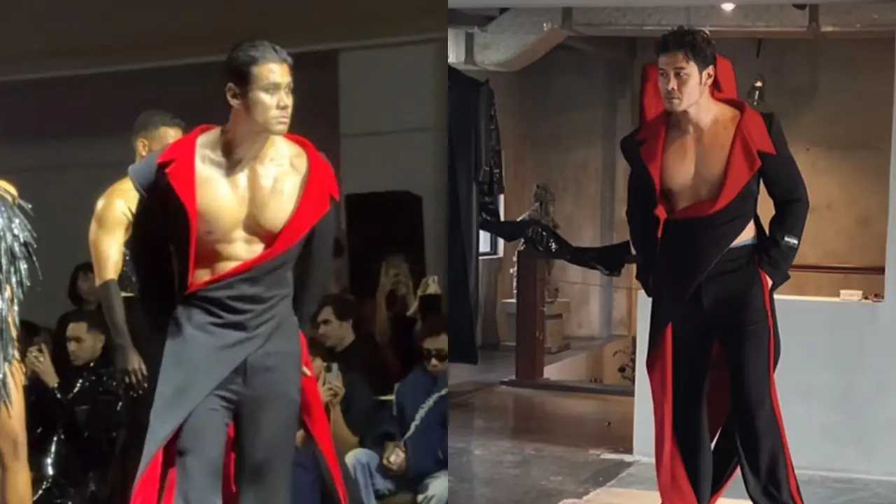 Potret Chicco Jerikho Pamer Otot Saat Jadi Drakula Kekar di Fashion Show Harry Halim