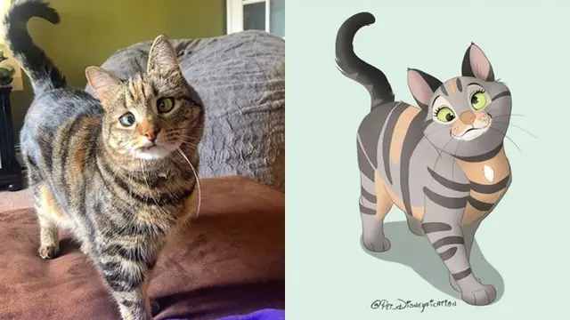 Potret 6 Hewan Peliharaan Ini Mirip Karakter Disney, Bikin Gemas