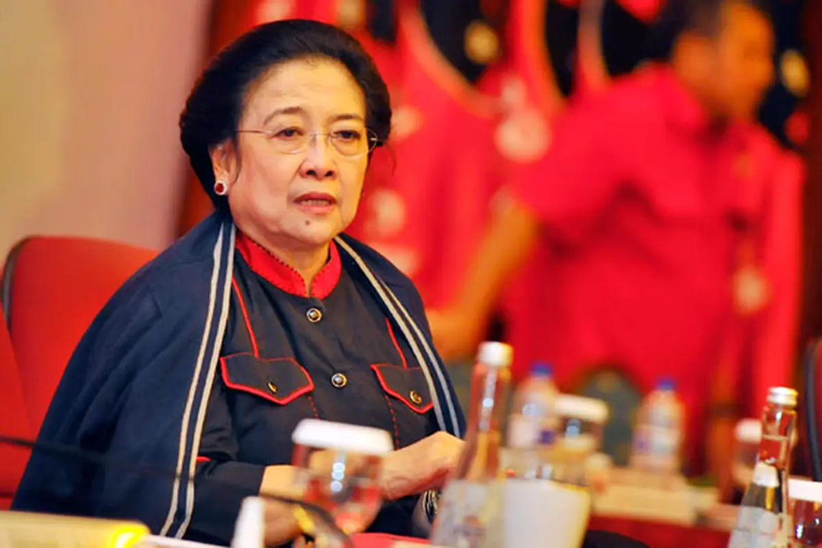 Megawati Upacara Di DPP PDIP