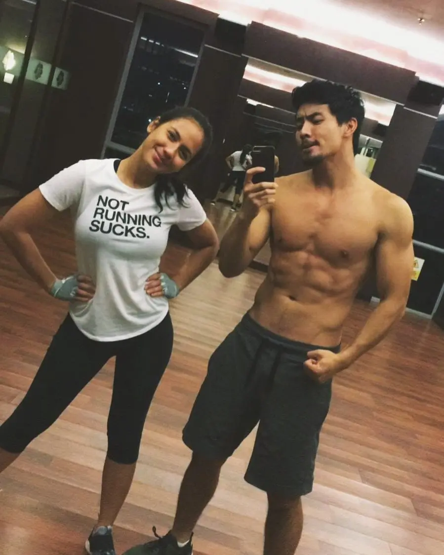 Pevita Pearce dan Yoshi Sudarso. (Instagram - @yoshistunts)