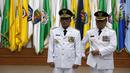 Bupati dan Wakil Bupati Tulungagung terpilih, Syahri Mulyo (kiri) dan Maryoto Birowo (kanan) saat pelantikan di Jakarta, Selasa (25/9). Wakil Bupati Maryoto Birowo kini ditetapkan sebagai Pelaksana Tugas (Plt) Bupati Tulungagung. (Merdeka.com/Imam Buhori)