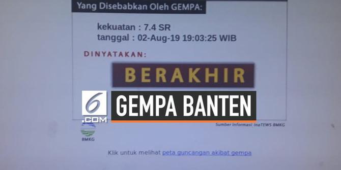 VIDEO: Peringatan Dini Tsunami Dicabut