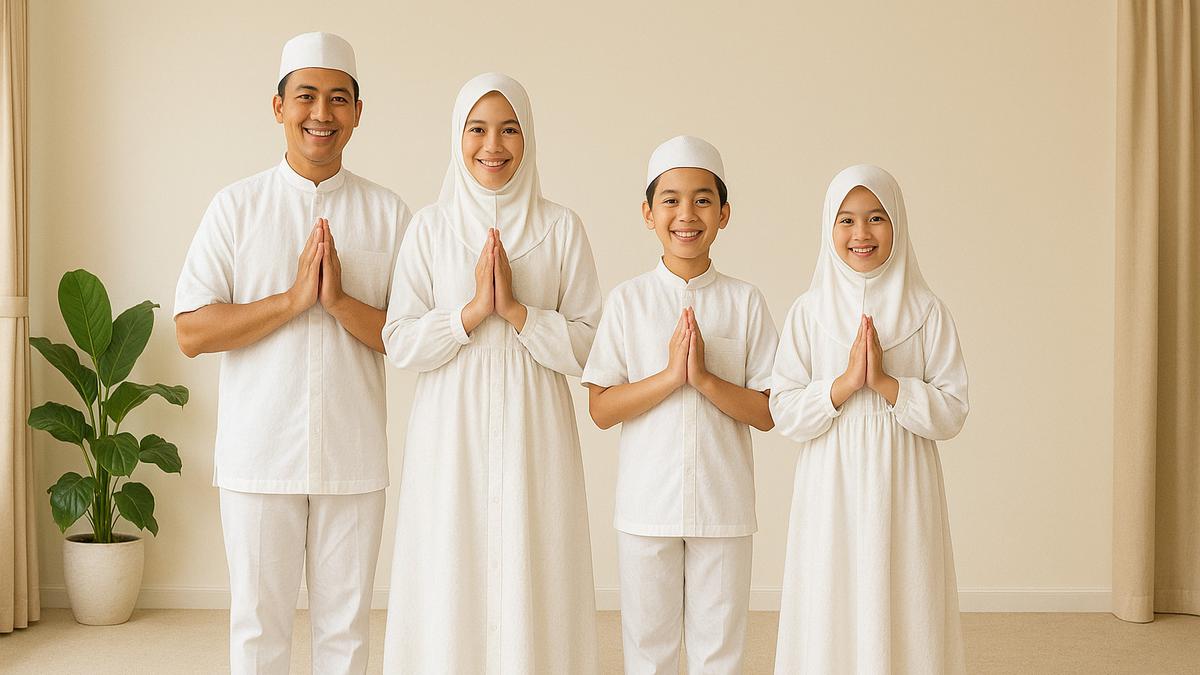 5 Rekomendasi Baju Kembaran untuk Idul Adha, Tak Perlu Beli Baru Cukup Padu Padankan Warna