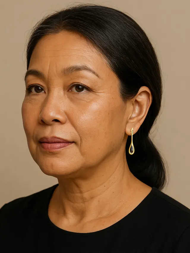 Model Anting 4 Gram untuk Ibu-Ibu Usia 40 Tahun (Image by ChatGPT)