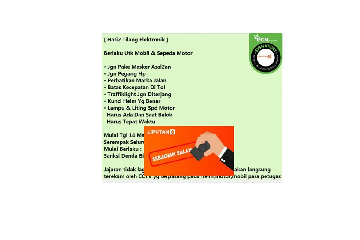 Cek Fakta Tilang Elektronik 2