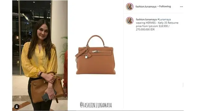 8 Koleksi Tas Mewah Luna Maya Ini Ditaksir Capai Miliaran Rupiah