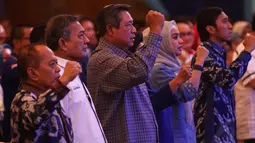 Acara debat 11 peserta konvensi capres Demokrat berlangsung dari sekitar pukul 10.00 WIB - 17.00 WIB di Jakarta, Minggu (27/4/14). (Liputan6.com/Faizal Fanani)