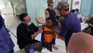 RSUD Muda Sedia Aceh Tamiang Mulai Buka Layanan Poliklinik Darurat usai Dilanda Banjir Bandang. Foto: Kemenkes RI.