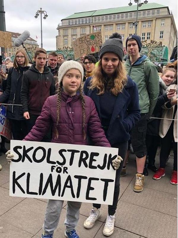 Greta Thunberg, aktivis perubahan iklim yang diunggulkan memenangkan Nobel Perdamaian 2019. (dok.Instagram @gretathunberg/https://www.instagram.com/p/BudqieIhK9e/Henry