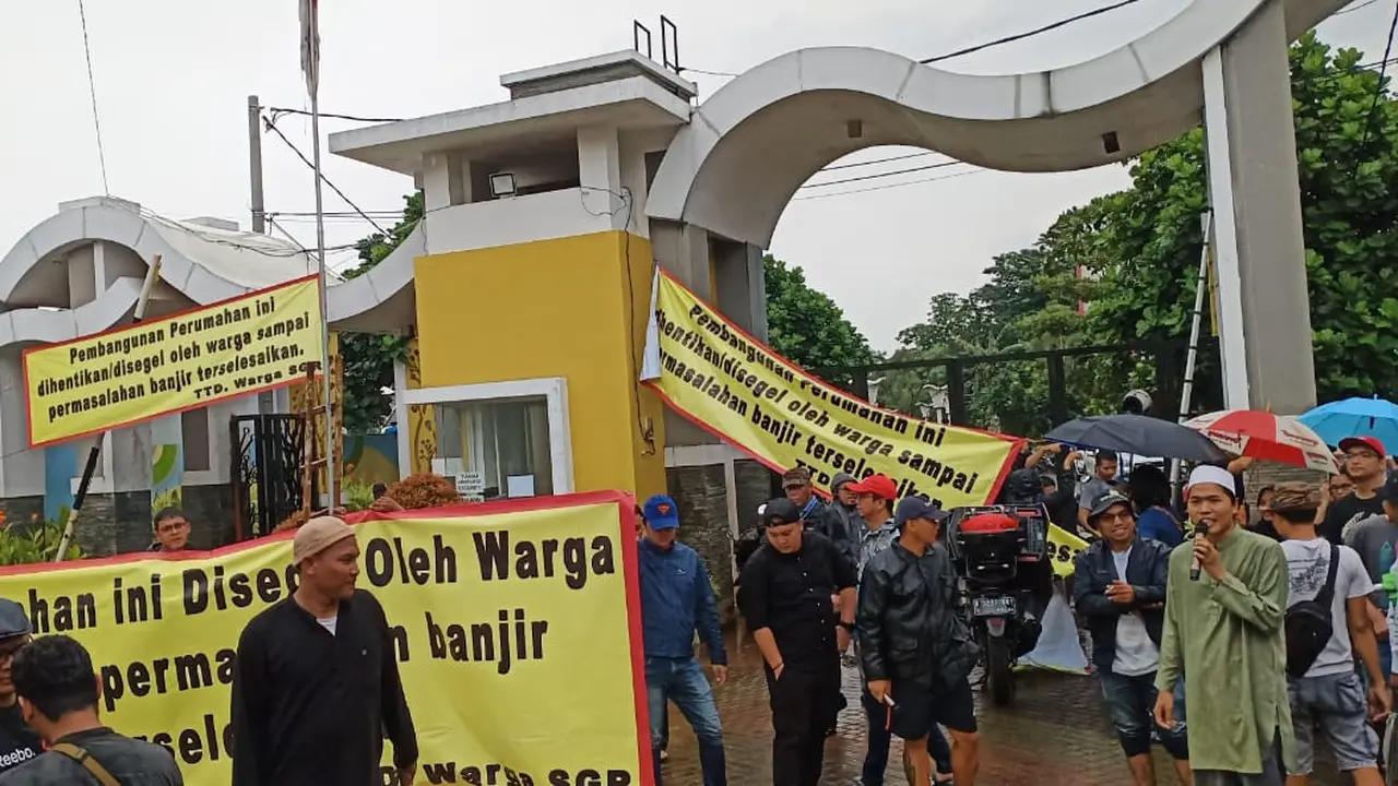 Warga Segel perumahaan