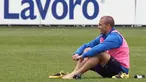 Italy's defender Fabio Cannavaro during a training session of his team on March 27, 2009 at national technical center of Coverciano, near Florence. AFP PHOTO/FABIO MUZZI