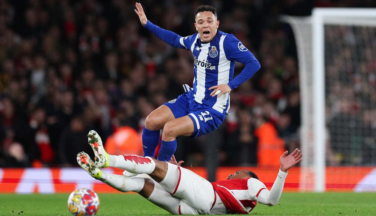 The Gunners berhasil menjegal langkah Porto lewat drama adu penalti. (Adrian DENNIS/AFP)