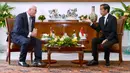 <p>Suasana pertemuan bilateral antara Joko Widodo (Jokowi) dan Presiden Federasi Jerman Frank-Walter Steinmeier saat kunjungan kenegaraan di beranda Istana Bogor, Jawa Barat, Kamis (16/6/2022). Kunjungan kenegaraan Presiden Republik Federal Jerman tersebut berlangsung dalam rangka peringatan 70 tahun hubungan diplomatik Indonesia Jerman . (Foto: Lalily Rachev - Biro Pers Setpres)</p>