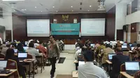 Panitia Seleksi Calon Pimpinan (Pansel Capim) Komisi Pemberantasan Korupsi (KPK) melaksanakan tes uji kompetensi di Pusdiklat Setneg, Jakarta Selatan pada Kamis (18/7/2019). (Foto: Ady Anugrahadi/Liputan6.com)