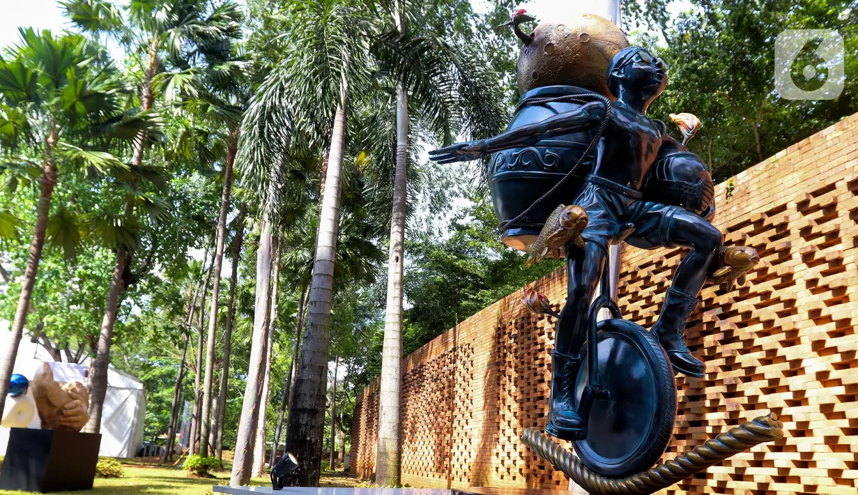 Art Jakarta Gardens kini telah berkembang menjadi agenda penting dalam kalender seni rupa Indonesia. (Liputan6.com/Herman Zakharia)