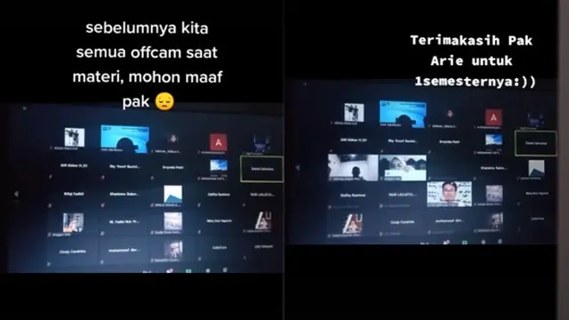 Tiba-Tiba Matikan Kamera Zoom, Para Mahasiswa Ini Bikin Dosennya Terharu