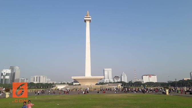 Monumen Nasional (Monas) ilustrasi ibu kota Jakarta. (Liputan6.com/Komarudin)