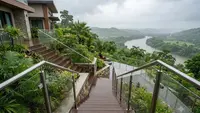 11 Model Tangga Outdoor yang Aman saat Musim Hujan, Desain Anti-Selip, Kokoh, dan Estetis