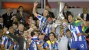 FC Porto berhasil menjuarai European League tahun 2011, di Dublin Arena, Dublin, Jumat (24/4/2015). (AFP) 