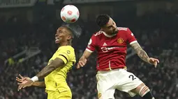 Setan Merah menang dengan skor telak tiga gol tanpa balas atas tamunya. (AP/Jon Super)
 