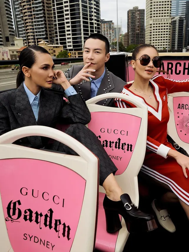 7 Potret Luna Maya Hadiri Event Gucci di Sydney, Tampil Menawan