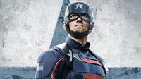 Wyatt Russell memerankan John Walker alias Captain America baru di serial The Falcon and The Winter Soldier. (Marvel Studios/Disney+)