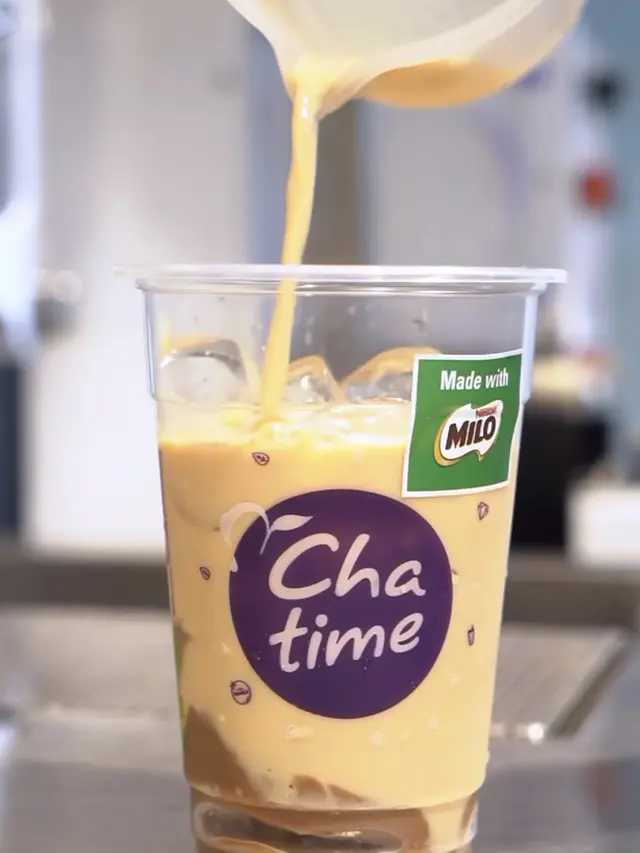Menu Minuman Terbaru Chatime dengan Paduan Milo, credit: Chatime