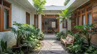 7 Inspirasi Taman dalam Rumah Tanpa Atap, Tetap Rindang Meski Ruangan Kecil