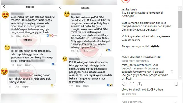 Komentar Warganet soal Risty Tagor