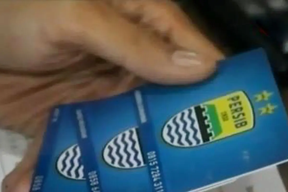 Ilustrasi tiket pertandingan Persib