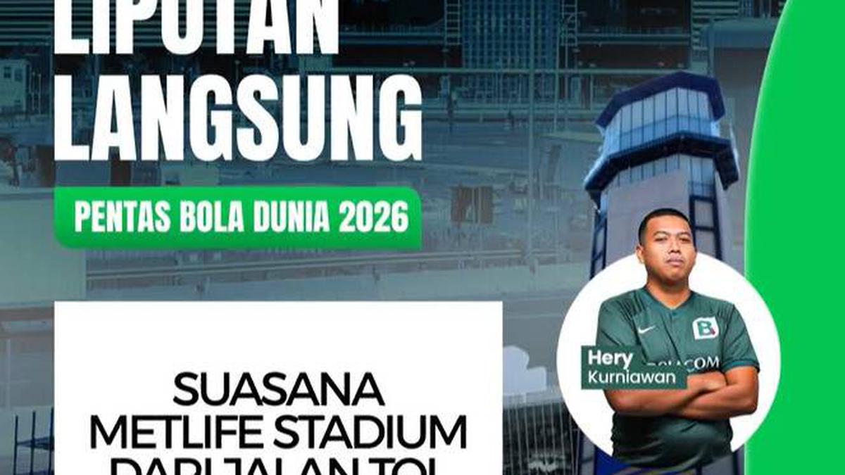 Suasana Metlife Stadium, New Jersey, AS, Dilihat Dari Jalan Tol