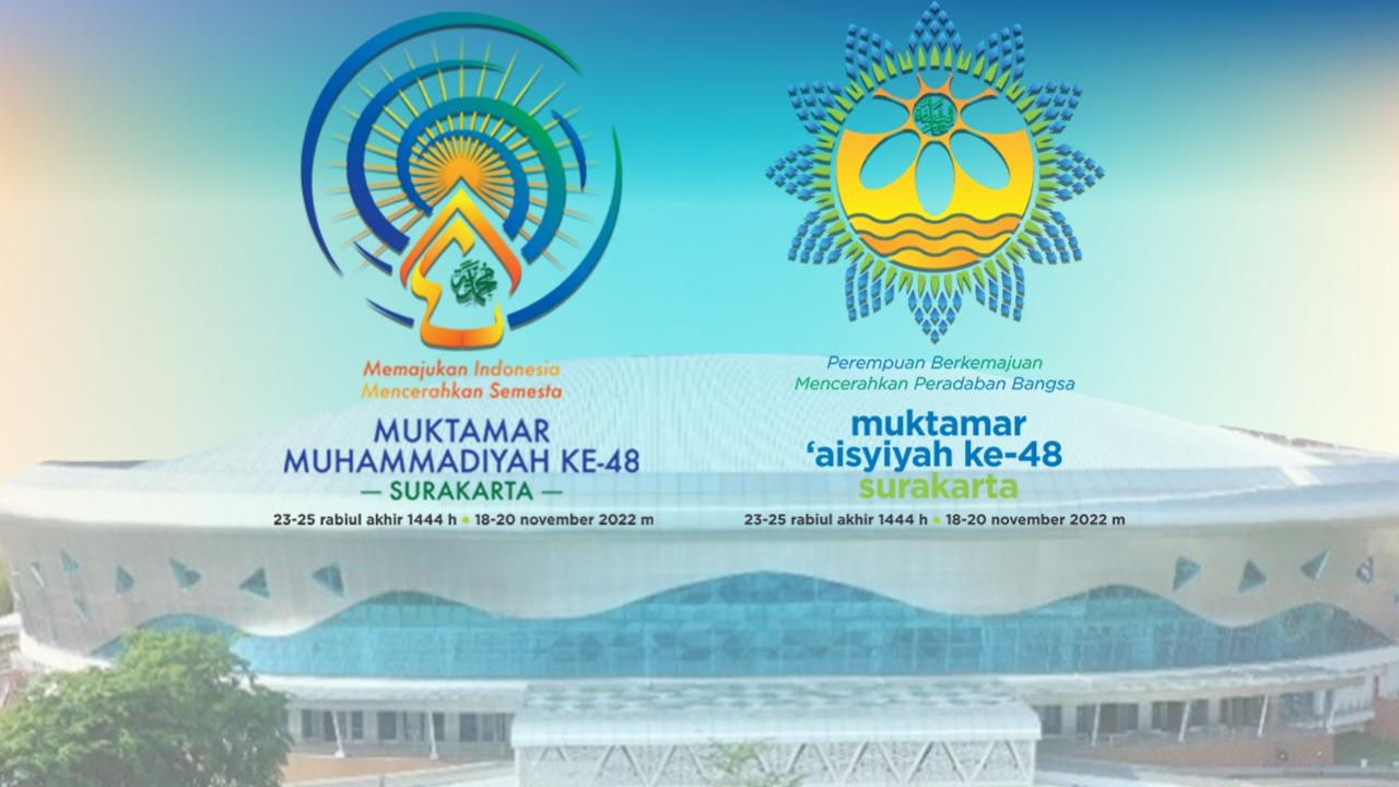 Logo muktamar ke-48 Muhammadiyah dan 'Aisyiyiah, di Surakarta, Solo, 18-20 November 2022. (Foto: muhammadiyah.or.id/Liputan6.com)