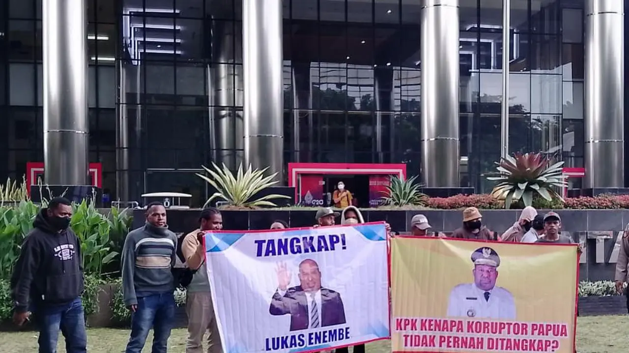 Konferensi Mahasiswa Papua Desak KPK Segera Panggil Gubernur Lukas Enembe