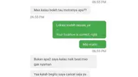 Top 3: Deretan Chat Sombong Penumpang Ojol, Bikin Driver Kesal