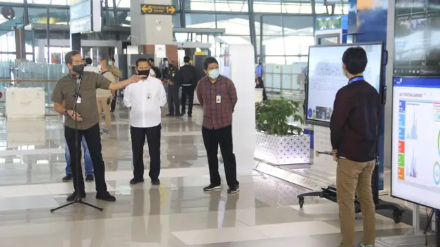 Direktur Utama Angkasa Pura II, Muhammad Awaluddin, di Terminal 3 Bandara Internasional Soekarno Hatta, Minggu (10/5/2020).