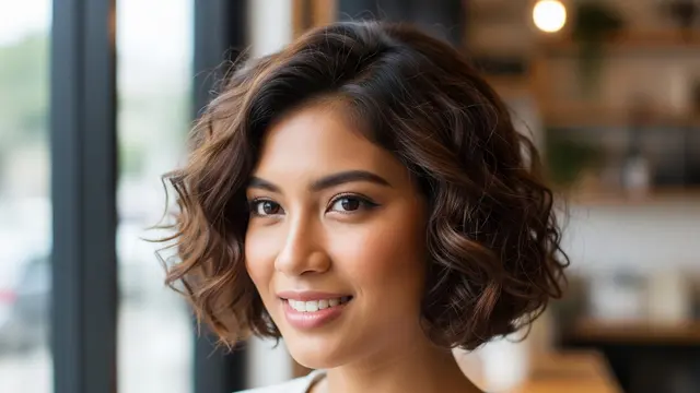 Model Rambut Wanita Pendek Curly