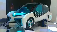 Toyota menghadirkan FCV Plus concept di GIIAS 2016 (Rio/Liputan6.com)