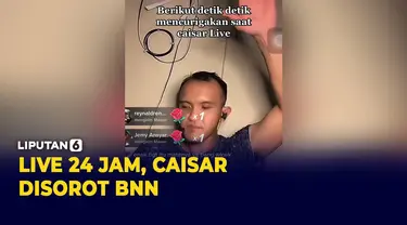 Caisar Disorot BNN Usai Live TikTok 24 Jam