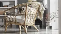 Rumah Nyaman dengan Perabot Rotan Bergaya Skandinavian