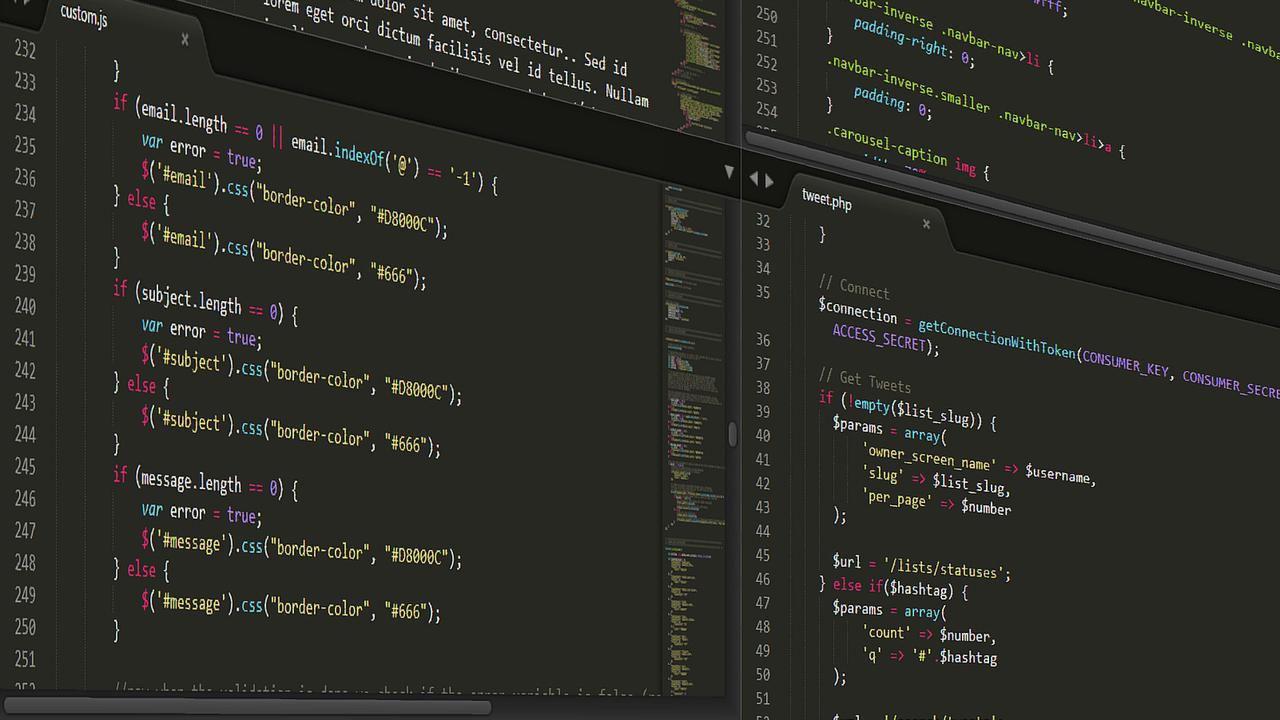 Ilustrasi developer, full stack developer, programmer.