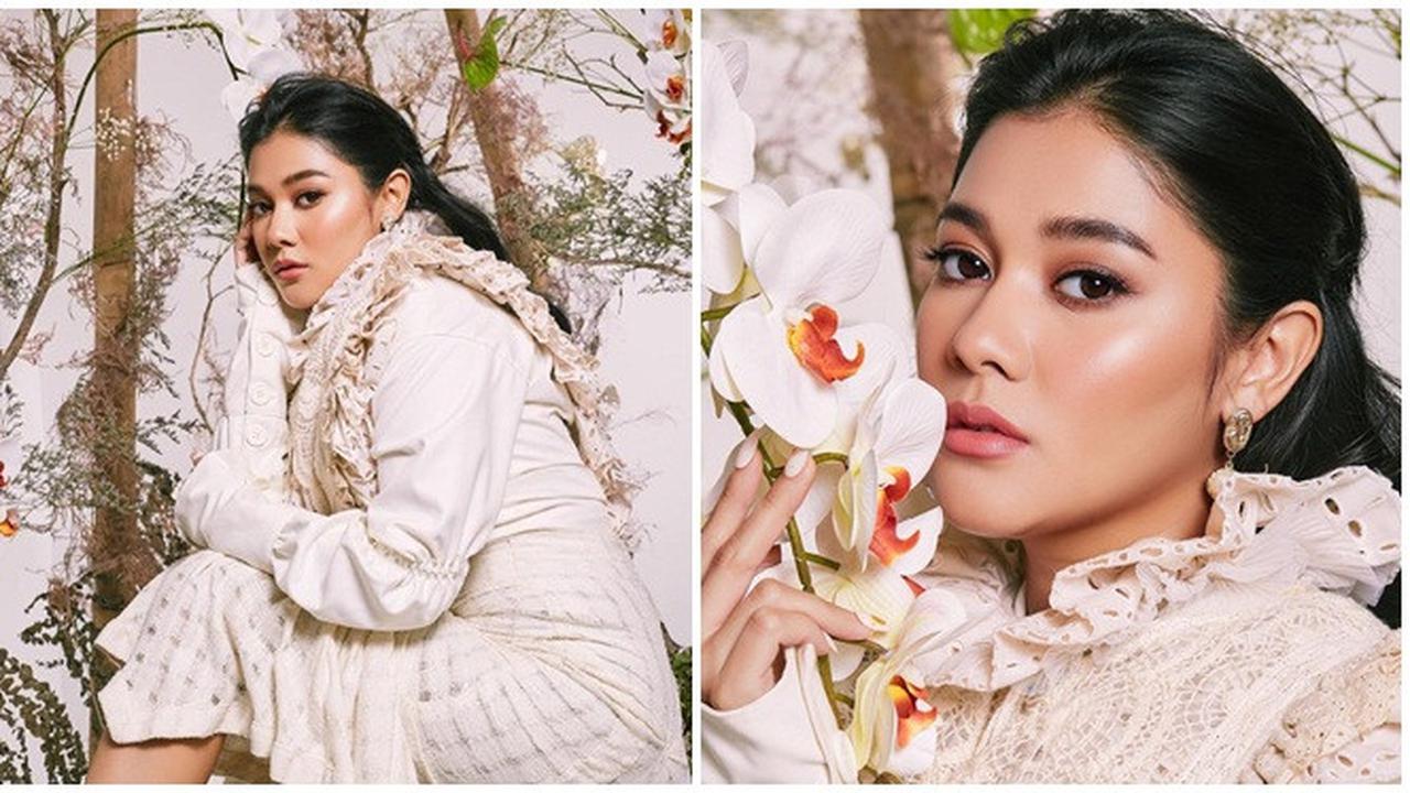 6 Pemotretan Naysila Mirdad Kenakan Gaun Putih, Memesona Bak Ratu