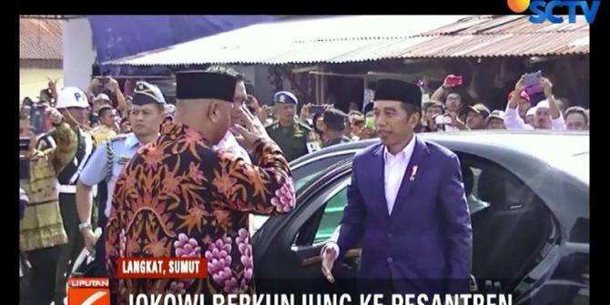 Jokowi Kunjungi Ponpes Tariqat Naqsabandiyah Babussalam