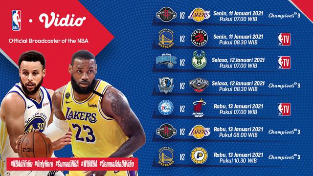 Jadwal Live Streaming NBA Matchweek 4 di Vidio: Waktunya ...
