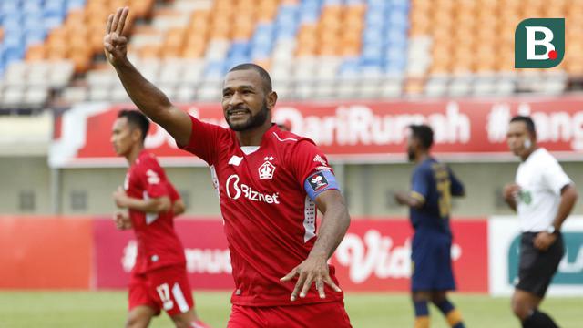 FOTO: Gol Andri Ibo Bawa Persik Kediri Imbangi Persela Lamongan 2-2 - Andri Ibo
