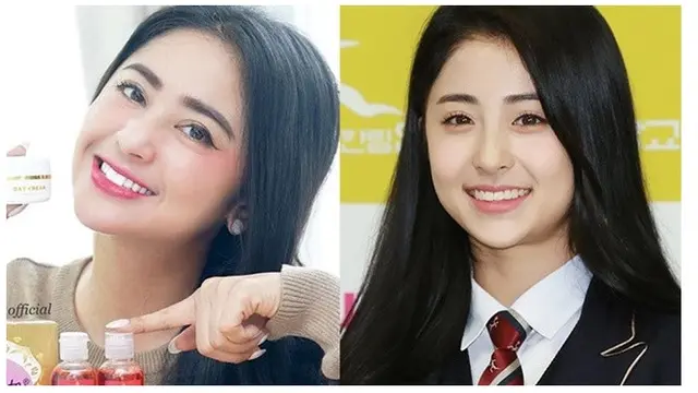 Dewi-Huh Yunjin (Sumber: Instagram/dewiperssikreal/heoyoonjin_)