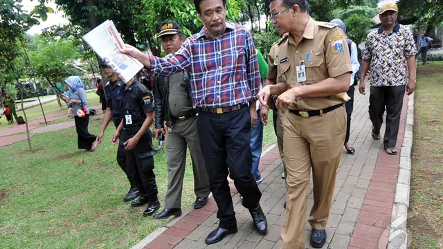 Jelang Pelantikan, Cawagub Djarot Blusukan ke Taman