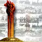 Gambar monumen peringatan Bandung Lautan Api di kawasan Dayeuhkolot, Bandung.