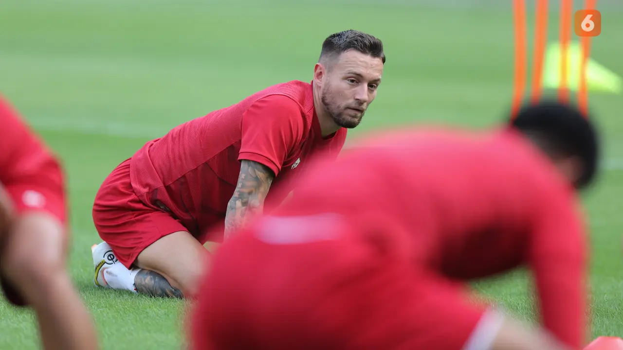 Latihan Timnas Indonesia Jelang Laga Perdana Melawan Kamboja di Piala AFF 2022